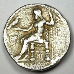 Alexander the Great AR Tetradrachm Seleucus I Silver Coin 300 BC VF
