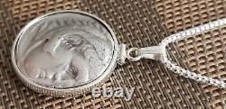 Alexander the Great Ancient Greek Tetradrachm Coin 925 Silver Necklace with COA