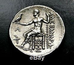 Alexander the Great. Beautiful Stunning Tetradrachm. Ancient Greek Silver Coin