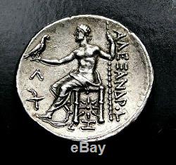 Alexander the Great. Beautiful Stunning Tetradrachm. Ancient Greek Silver Coin