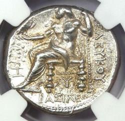 Alexander the Great III AR Silver Tetradrachm Seleucus I Coin 312-281 BC. NGC AU