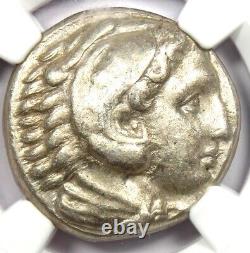 Alexander the Great III AR Tetradrachm 336-323 BC. NGC Choice VF. Lifetime Issue