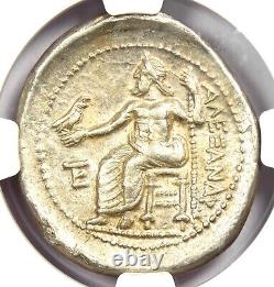 Alexander the Great III AR Tetradrachm 336-323 BC. NGC Choice XF. Lifetime Issue