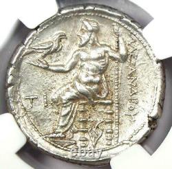 Alexander the Great III AR Tetradrachm Coin 336-323 BC Certified NGC AU