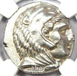 Alexander the Great III AR Tetradrachm Coin 336-323 BC Certified NGC AU