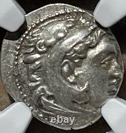 Alexander the Great III AR Tetradrachm Coin 336-323 BC Certified NGC Ch AU