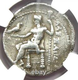 Alexander the Great III AR Tetradrachm Coin 336-323 BC Certified NGC Ch Fine