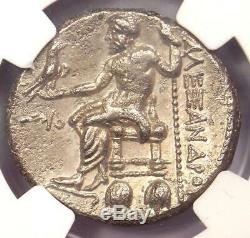 Alexander the Great III AR Tetradrachm Coin 336-323 BC Certified NGC Choice VF