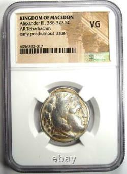 Alexander the Great III AR Tetradrachm Coin 336-323 BC Certified NGC VG