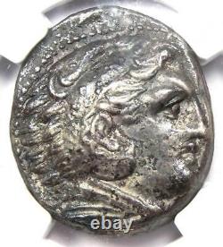 Alexander the Great III AR Tetradrachm Coin 336-323 BC Certified NGC XF (EF)