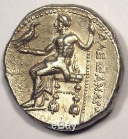 Alexander the Great III AR Tetradrachm Coin 336-323 BC Nice AU Condition