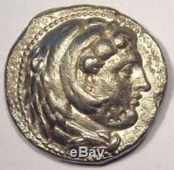 Alexander the Great III AR Tetradrachm Coin 336-323 BC Nice XF Condition