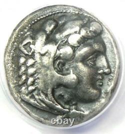 Alexander the Great III AR Tetradrachm Lifetime Coin 325-324 BC ANACS VF35