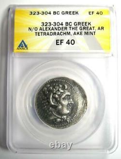Alexander the Great III AR Tetradrachm Silver Coin 323-304 BC ANACS XF40