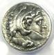 Alexander The Great Iii Ar Tetradrachm Silver Coin 336-323 Bc Anacs Vf20