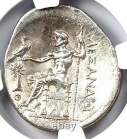 Alexander the Great III AR Tetradrachm Silver Coin 336-323 BC NGC Choice AU