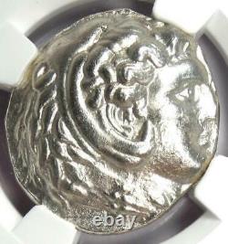 Alexander the Great III AR Tetradrachm Silver Coin 336-323 BC NGC MS (UNC)
