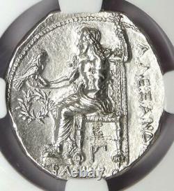 Alexander the Great III AR Tetradrachm Silver Coin 336-323 BC NGC MS (UNC)