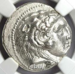 Alexander the Great III Seleucus I AR Tetradrachm Coin 336-323 BC NGC AU