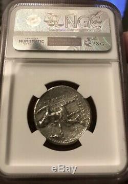 Alexander the Great Silver Greek Tetradrachm NGC XF fine style, brushed
