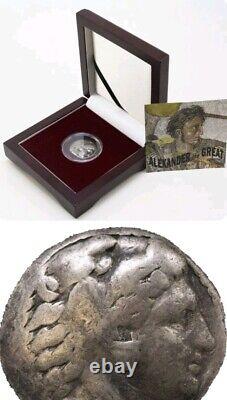 Alexander the Great Silver Tetradrachm (One-Coin Box) Excellent Display Piece