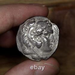 Alexander the Great Tetradrachm Ancient Greek Large Silver Coin Macedon Kingdom