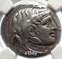 Alexander the Great on PTOLEMY I Soter Silver Tetradrachm Greek Coin NGC i68287
