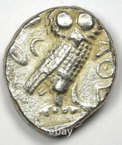 Ancient Athens Greece Athena Owl Tetradrachm Coin (393-294 BC) Choice VF
