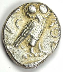 Ancient Athens Greece Athena Owl Tetradrachm Coin (393-294 BC) Choice VF