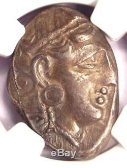Ancient Athens Greece Athena Owl Tetradrachm Coin (393-294 BC) NGC Choice VF