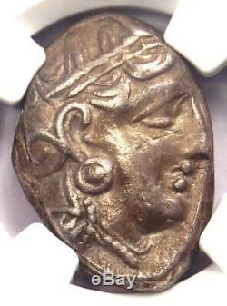 Ancient Athens Greece Athena Owl Tetradrachm Coin (393-294 BC) NGC Choice VF