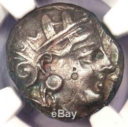 Ancient Athens Greece Athena Owl Tetradrachm Coin (393-294 BC) NGC Choice XF