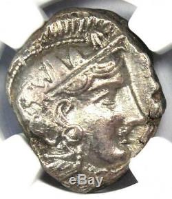 Ancient Athens Greece Athena Owl Tetradrachm Coin (393-294 BC) NGC XF (EF)