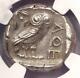 Ancient Athens Greece Athena Owl Tetradrachm Coin (440-404 Bc) Ngc Au