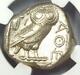 Ancient Athens Greece Athena Owl Tetradrachm Coin (440-404 Bc) Ngc Choice Vf