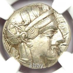Ancient Athens Greece Athena Owl Tetradrachm Coin (440-404 BC) NGC Choice XF