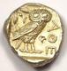 Ancient Athens Greece Athena Owl Tetradrachm Coin (454-404 Bc) Au Condition