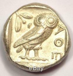Ancient Athens Greece Athena Owl Tetradrachm Coin (454-404 BC) Nice XF