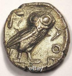 Ancient Athens Greece Athena Owl Tetradrachm Coin (454-404 BC) XF Condition (EF)