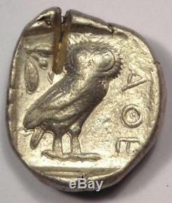 Ancient Athens Greece Athena Owl Tetradrachm Coin (454-404 BC) XF (Extra Fine)