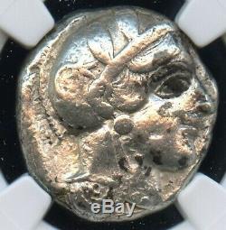 Ancient Athens Greece Athena Owl Tetradrachm Greek Coin 440 BC, NGC Choice Fine