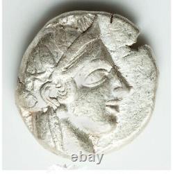 Ancient Athens Greece Athena Owl Tetradrachm Silver Coin 440-404 BC Choice XF