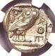 Ancient Athens Greece Athena Owl Tetradrachm Silver Coin (440-404 Bc) Ngc Au