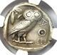 Ancient Athens Greece Athena Owl Tetradrachm Silver Coin (440-404 Bc) Ngc Au