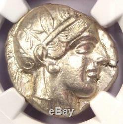 Ancient Athens Greece Athena Owl Tetradrachm Silver Coin (440-404 BC) NGC XF