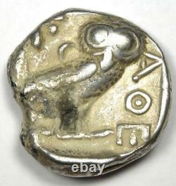 Ancient Egypt Athena Owl Tetradrachm Silver Coin (400 BC) Good VF (Very Fine)
