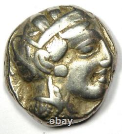 Ancient Egypt Athena Owl Tetradrachm Silver Coin (400 BC) VF (Very Fine)