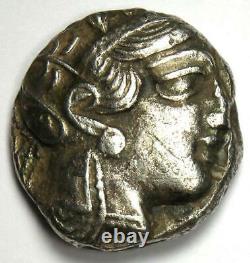 Ancient Egypt Athena Owl Tetradrachm Silver Coin (400 BC) VF (Very Fine)