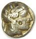 Ancient Egypt Athena Owl Tetradrachm Silver Coin (400 Bc) Vf With Test Marks