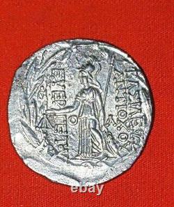 Ancient GREECE/ANTIOCHUS VII CAPPADOCIAN/SELEUKID LARGE Silver Tetra 138-129BC